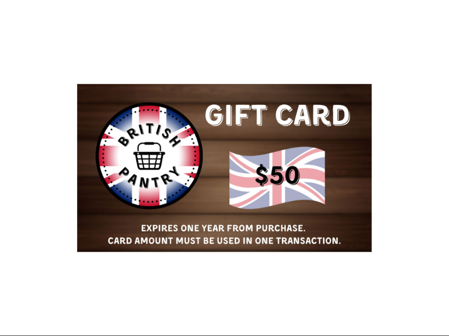 $50 British Pantry Gift Card