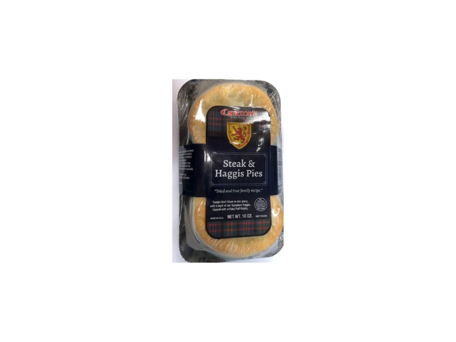 Cameron's Steak & Haggis Pie 2 pk