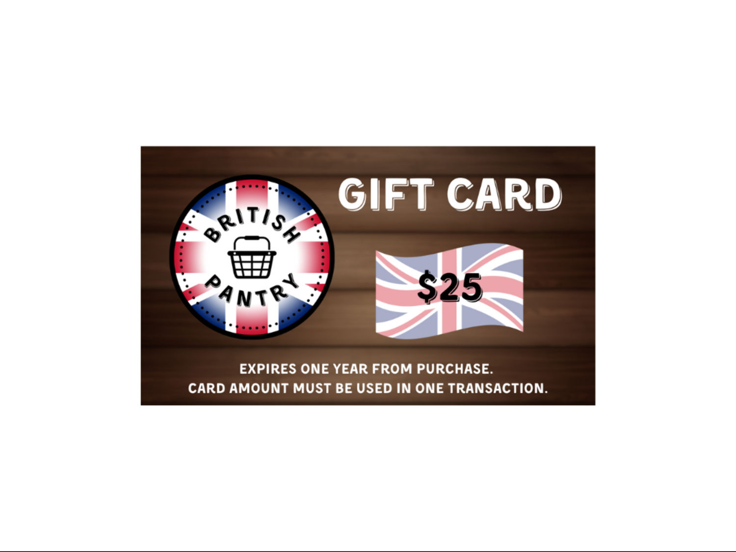 $25 British Pantry Gift Card